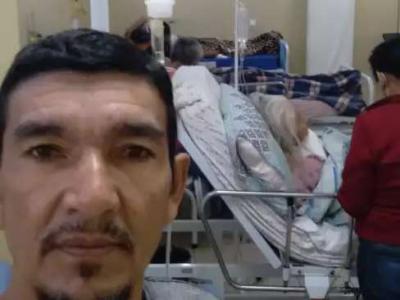 Família vê paciente criar raízes em posto de saúde após 15 dias de internação