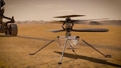 Helicóptero Ingenuity voa pela 8º vez em Marte e se desloca por 160 metros