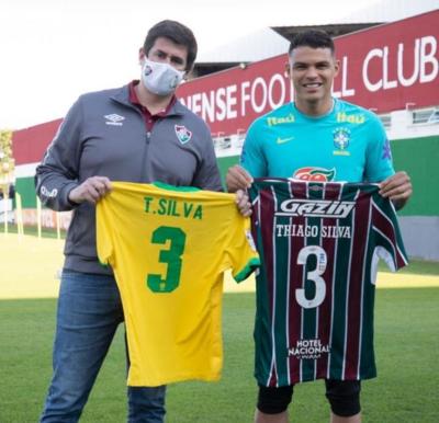 Thiago Silva elogia estrutura do CT do Fluminense e não descarta possível volta: 