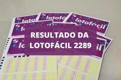Resultado da Lotofácil concurso 2289 de hoje, sexta-feira (23/07)
