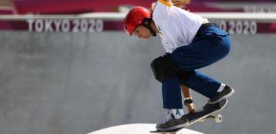 Brasileiras ficam sem pódio no skate park com brilho do Japão e 'intrusa'