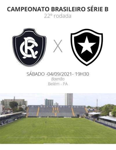 Remo x Botafogo: veja onde assistir, escalações, desfalques e arbitragem