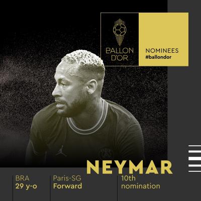 Neymar e Jorginho são finalistas ao prêmio Bola de Ouro 2021 de melhor jogador do mundo