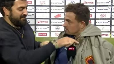 Sérvia pede à Fifa punição a Shaqiri por casaco em entrevista