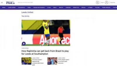 Torcedores do Leeds e jornal da cidade repercutem atuação de Raphinha pela Seleção Brasileira