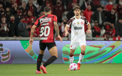 Rodrigo Caio manda recado à torcida do Flamengo após empate com o Athletico, pela Copa do Brasil