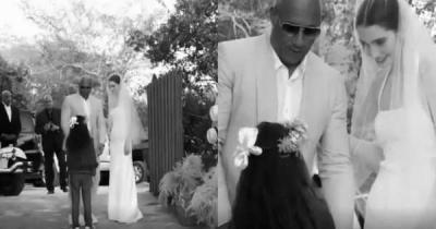 Filha de Paul Walker se casa e é levada ao altar por Vin Diesel