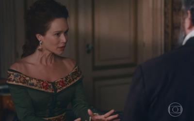 Pedro confessa a Luísa que ama Teresa em Nos Tempos do Imperador: 'Não diga isso'