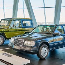Táxi português com  2 milhões de quilómetros no Museu Mercedes