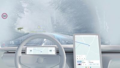 Volvo quer transformar para-brisa em um head-up display