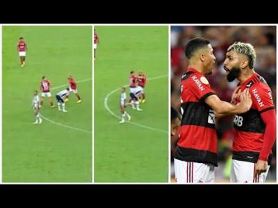 TRETA! Gabigol RECLAMA de jovem, que NÃO ACEITA e EMPURRA o atacante em Flamengo x Santos!
