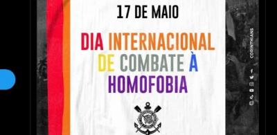 Corinthians muda bandeira LGBTQIA+ e exclui verde de post contra homofobia