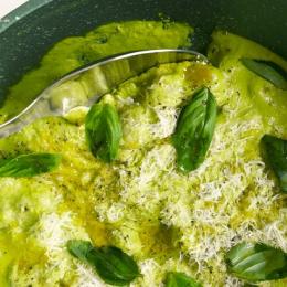 Nhoque crocante super verde rico em proteínas