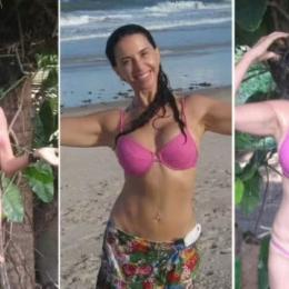 Atriz posa de biquíni aos 74 anos