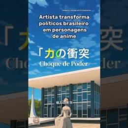 Artista transforma políticos brasileiros em personagens de anime