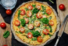 Receita de massa de pizza low carb e alta proteína