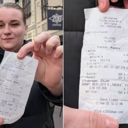 Erro em sistema de cafeteria torna empresária britânica quadrilionária