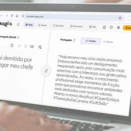Ferramenta de IA que traduz frases para 