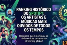 Spotify divulga ranking dos 20 artistas mais ouvidos de todos os tempos