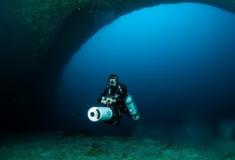 Vídeo mostra interior da caverna, onde cinco italianos morreram durante mergulho