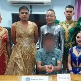 Policiais se fantasiam de dançarinas para prender suspeito em festival na tailândia