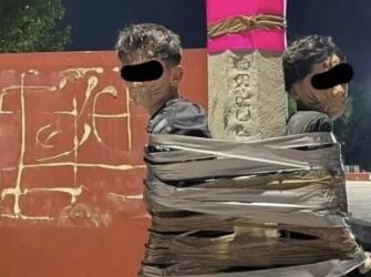 "Batman mexicano" prende supostos bandidos com fita adesiva
