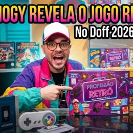 Conversamos o youtuber Nogy do Canal 90 sobre o jogo Profissão Retrô no DOFF 2026. Confira